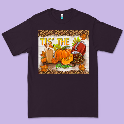 Tis The Season Fall Premium Tee Designed By Tumblerdesignbyshophia