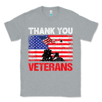 Heather Grey thank you veterans service patriot veteran day american flag t shirt Classic Tee - maiPhamDesign