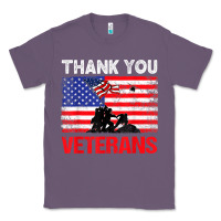 Lavender thank you veterans service patriot veteran day american flag t shirt Classic Tee - maiPhamDesign