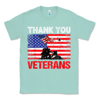 Seafoam thank you veterans service patriot veteran day american flag t shirt Classic Tee - maiPhamDesign