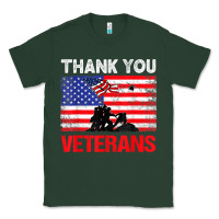 Sports Green thank you veterans service patriot veteran day american flag t shirt Classic Tee - maiPhamDesign