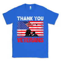 True Royal thank you veterans service patriot veteran day american flag t shirt Classic Tee - maiPhamDesign