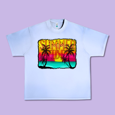 Summer Vibes Urban Heavy Tee Designed By Cowcowdesign