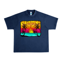 Navy summer vibes Urban Heavy Tee - CowCowDesign