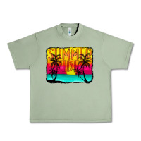 Oil Green summer vibes Urban Heavy Tee - CowCowDesign