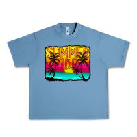 Pebble Blue summer vibes Urban Heavy Tee - CowCowDesign