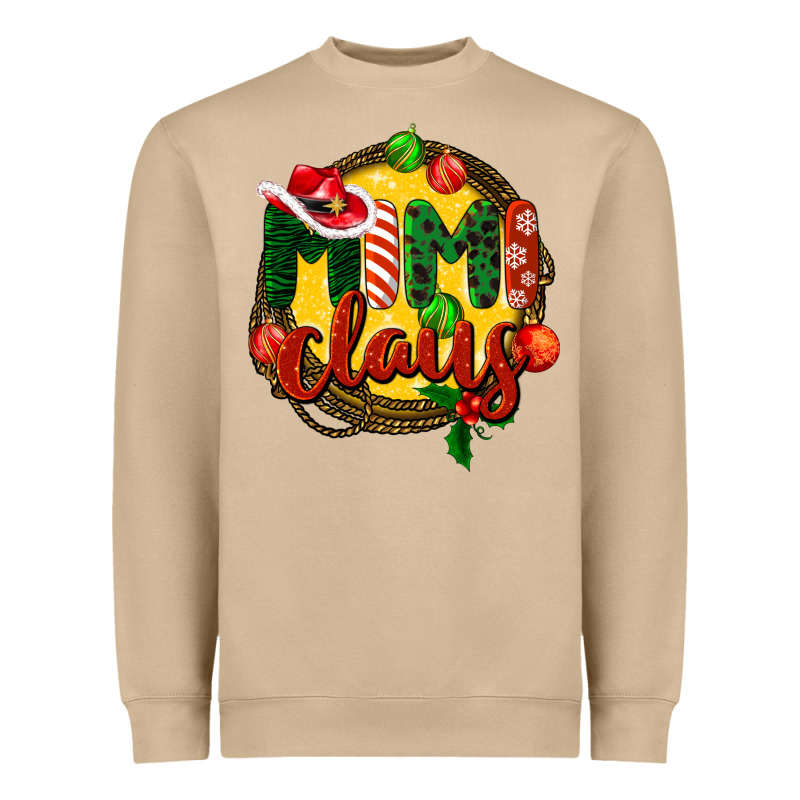 Mimi Claus Christmas Heavyweight Sweatshirt by BarkalooDesign | Teevron