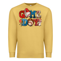 Antique Gold game day baseball Premium Sweatshirt - AdoDesignShop