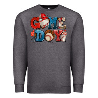 Charcoal Heather game day baseball Premium Sweatshirt - AdoDesignShop