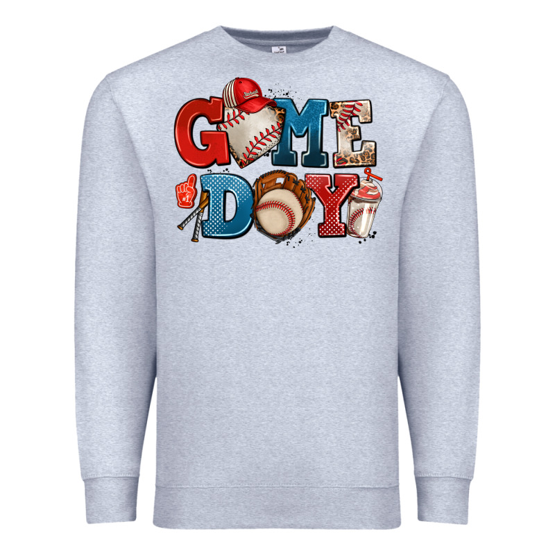 Game Day Baseball Premium Sweatshirt by AdoDesignShop | Teevron