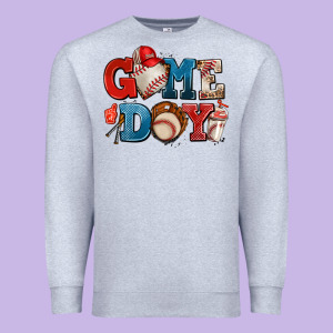 Game Day Baseball Premium Sweatshirt Designed By Adodesignshop