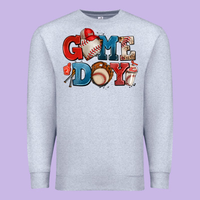 Game Day Baseball Premium Sweatshirt Designed By Adodesignshop