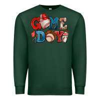 Sports Green game day baseball Premium Sweatshirt - AdoDesignShop