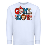 White game day baseball Premium Sweatshirt - AdoDesignShop