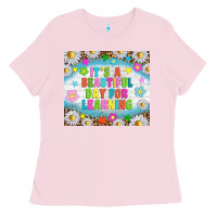 Bubblegum Pink It's a beautiful day for learning tumblr Ladies Tee - TumblerDesignByShophia