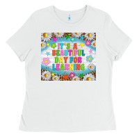 White It's a beautiful day for learning tumblr Ladies Tee - TumblerDesignByShophia