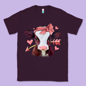 Valentines Day Baby Calf Classic Tee Designed By Jasminsmagicworld