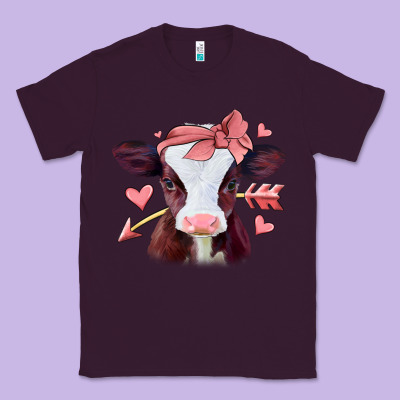 Valentines Day Baby Calf Classic Tee Designed By Jasminsmagicworld