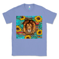 Colony Blue western lion tumbler Classic Tee - Artiststas