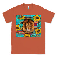 Copper western lion tumbler Classic Tee - Artiststas