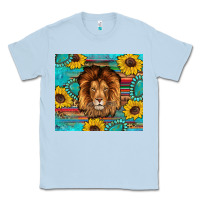 Dusty Blue western lion tumbler Classic Tee - Artiststas