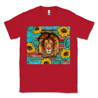 Red western lion tumbler Classic Tee - Artiststas