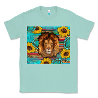 Seafoam western lion tumbler Classic Tee - Artiststas