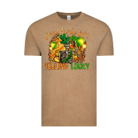 Vintage Coffee St. Patrick's Dead inside but feeling lucky Vintage Tee - HowdyJamesFarm