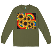 Army Green Pride sunflower tumbler Long Sleeve Tee - FaDigitalArtStudio