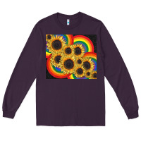 Plum Pride sunflower tumbler Long Sleeve Tee - FaDigitalArtStudio