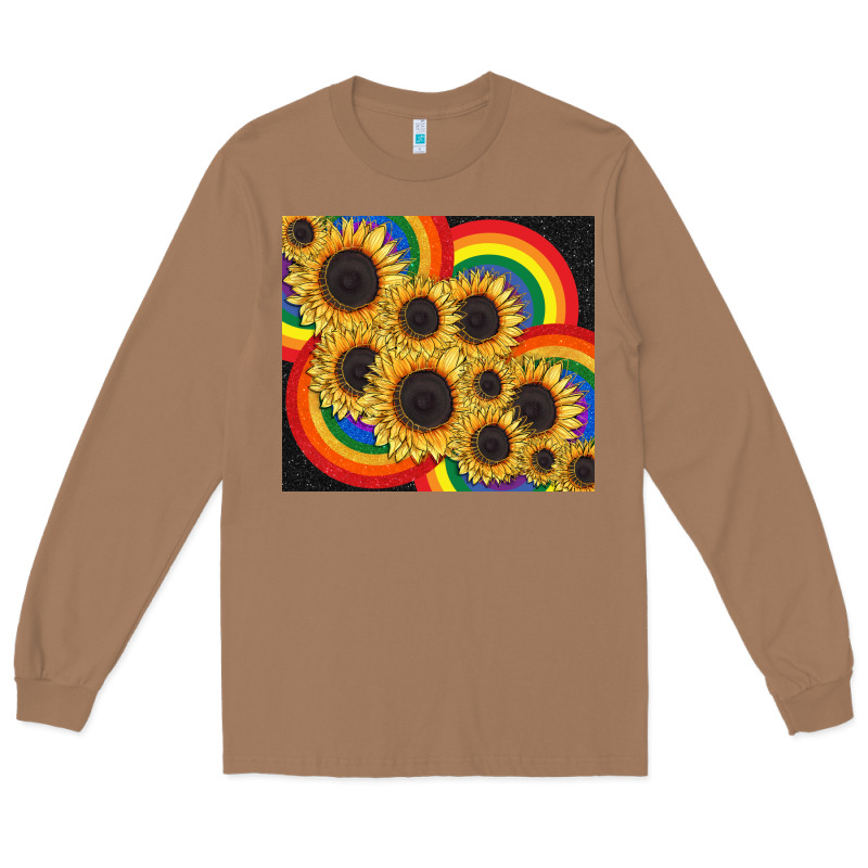 Pride Sunflower Tumbler Long Sleeve Tee by FaDigitalArtStudio | Teevron