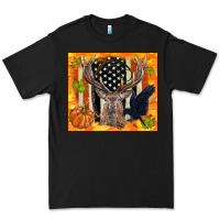 Black crow and deer hunting fall camouflage Premium Tee - TumblerDesignByShophia