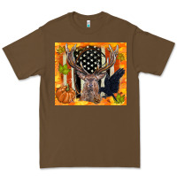 Cacao crow and deer hunting fall camouflage Premium Tee - TumblerDesignByShophia