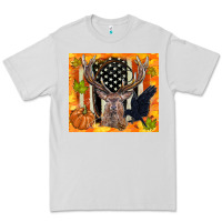 Dove Grey crow and deer hunting fall camouflage Premium Tee - TumblerDesignByShophia