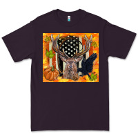 Plum crow and deer hunting fall camouflage Premium Tee - TumblerDesignByShophia