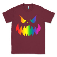 Burgundy halloween gay lesbians pride pumpkin lgbt pride Classic Tee - maiPhamDesign