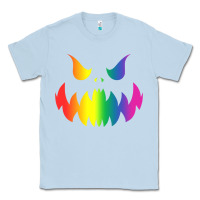 Dusty Blue halloween gay lesbians pride pumpkin lgbt pride Classic Tee - maiPhamDesign