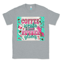 Heather Grey coffee scrubs and rubber gloves Classic Tee - TumblerDesignByShophia