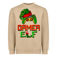Mushroom Christmas gamer elf Heavyweight Sweatshirt - BarkalooDesign