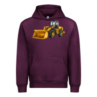 Mauve Wine bulldozer Urban Hoodie - JahusDesignShop