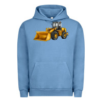 Pigment Pebble Blue bulldozer Urban Hoodie - JahusDesignShop