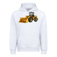 White bulldozer Urban Hoodie - JahusDesignShop
