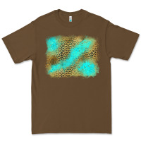 Cacao Turquoise Leopard Background Premium Tee - Jasminsmagicworld