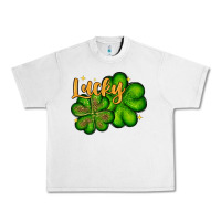 Lunar Rock St. Patrick's Lucky and shamrock Urban Heavy Tee - OliviaCreatesArt