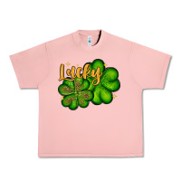 Salmon St. Patrick's Lucky and shamrock Urban Heavy Tee - OliviaCreatesArt