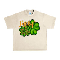 Sandshell St. Patrick's Lucky and shamrock Urban Heavy Tee - OliviaCreatesArt