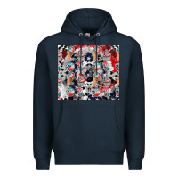 Navy american ice cream Premium Hoodie - CowhideDigitalArt
