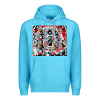 Ocean Blue american ice cream Premium Hoodie - CowhideDigitalArt