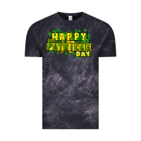 Cloud Black Happy St. Patrick's Day Vintage Tee - HowdyJamesFarm