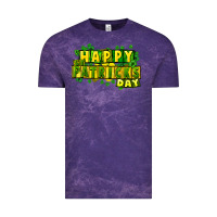 Cloud Purple Happy St. Patrick's Day Vintage Tee - HowdyJamesFarm
